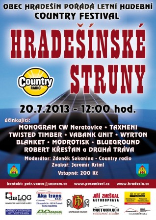 Hradešínské struny 2013 - plakát