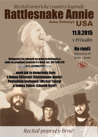 Rattlesnake Annie v Brně - plakát