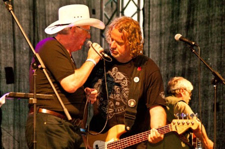 Vráťa Vyskočil, Pavel Kaiser a Jaroslav Čvančara (Taxmeni), Country Fontána 13.6.2015, Praha - Velká Chuchle (Foto: Jiří Konc / CountryWorld.cz)